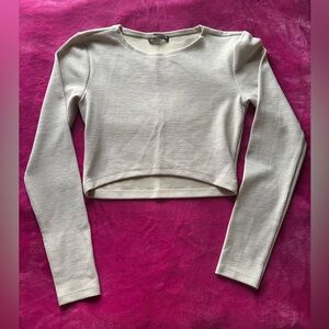 Zara Long Sleeve Crop Top
